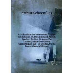   De Droites, Par G. Fouret (French Edition) Arthur Schoenflies Books
