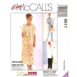  McCalls Sewing Pattern 8617 Misses Shirt, Pull on Pants 