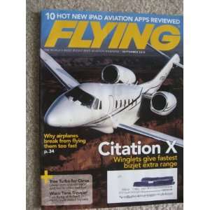  Flying Magazine September 2010   Citation X Winglets give 