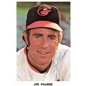  Jim Palmer Autographed/Hand Signed Postcard Sports 