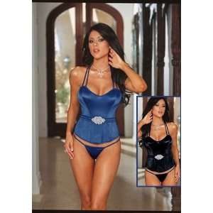   Jewel Corset in push up cups with matching g string. 