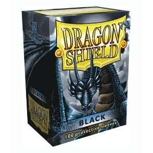 Dragon Shield Sleeves   BLACK   Standard Size Deck Protectors (100 ct 