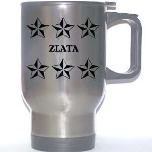  Personal Name Gift   ZLATA Stainless Steel Mug (black 