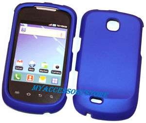 For Samsung Dart T499 Blue Rubberized Phone Case Cover  