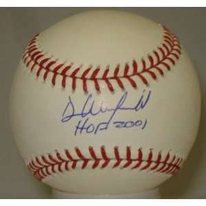 Signed Dave Winfield Ball   HOF 2001 Steiner   Autographed Baseballs 