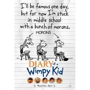  Diary of Wimpy Kid Movie Poster Double Sided Original 