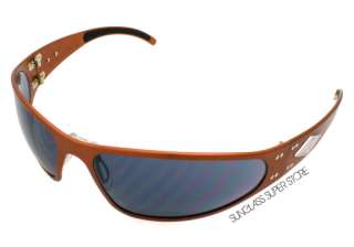 Gatorz Sunglasses Wraptor Brown Copper Metal Motorcycle  