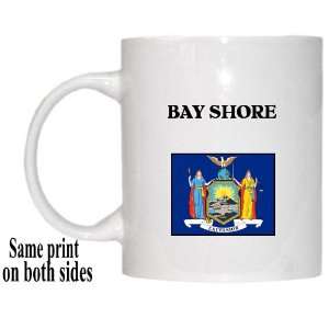    US State Flag   BAY SHORE, New York (NY) Mug 