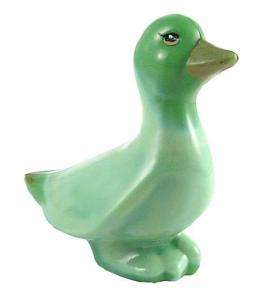 Fenton Art Glass Chameleon Green Duck MIB  