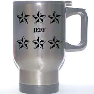  Personal Name Gift   JEFF Stainless Steel Mug (black 