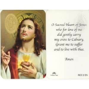  Sacred Heart of Jesus Prayer Card (RCC 2E) Everything 