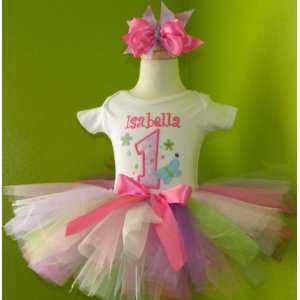  Pastel Butterfly Number Tutu Birthday Set Toys & Games