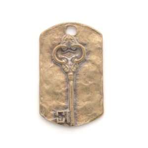  Bronze Skeleton Key Dog Tag Jewelry