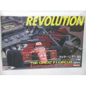  Hasegawa Ferrari F1 89 Race Car Plastic Model Kit 