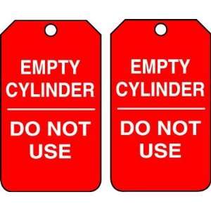  EMPTY CYLINDER DO NOT USE Tags RV Plastic (5 7/8 x 3 3/8 