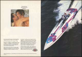 Cigarette Power Boats 2 Pg 1990 Print Ad  