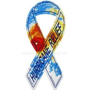    Hurricane Relief Ribbon Magnet Large 4x8