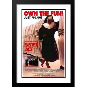  Sister Act 32x45 Framed and Double Matted Movie Poster 