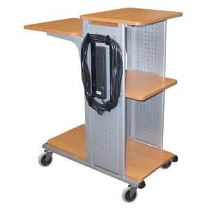  Metal , Wood Presentation Station Boardroom Series with Open Shelves 