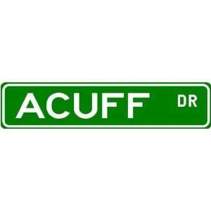  ACUFF Street Name Sign ~ Family Lastname Sign ~ Gameroom 