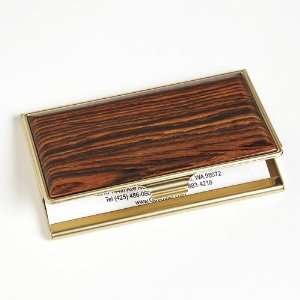  Cocobolo Wood Business Card Case