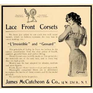   Gossard Lace Front Corsets   Original Print Ad