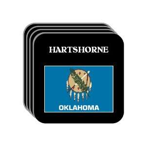  US State Flag   HARTSHORNE, Oklahoma (OK) Set of 4 Mini 