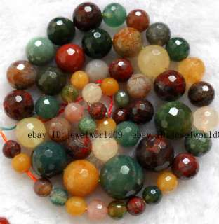 14mm Beautiful Agate Gradual Round Faceted  