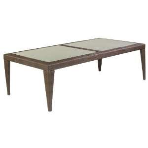  WhiteCraft Bali 96 x 48 Wicker Rectangular Dining Table 