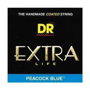  DR Strings Peacock Blue   Extra Life Blue Coated 5 String 