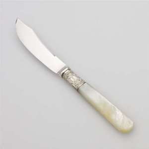  Pearl Handle Fruit Knife, Scroll & Bead Ferrule Kitchen 