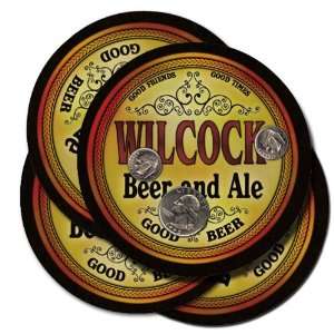  WILCOCK Family Name Beer & Ale Coasters 