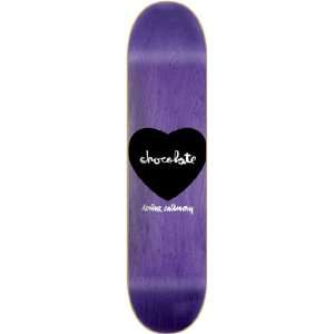  Chocolate Calloway Heart Skateboard Deck   8.0 Sports 