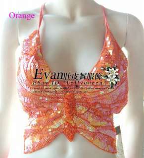 belly dance costume Butterfly Top bra one size 10colors  
