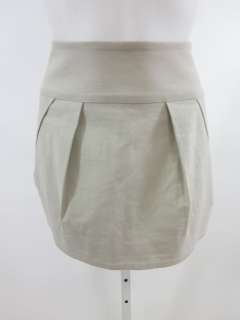 DOO RI Tan Khaki Pleated Short Mini Skirt Sz 4  