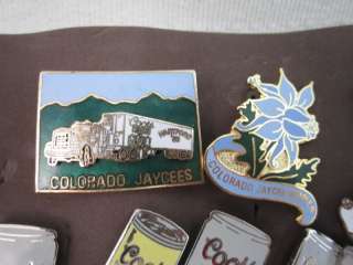ML Jaycees Pins Colorado 60 Pins 1970’s   2005  