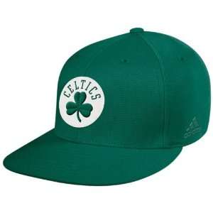  adidas Boston Celtics Green Basic Logo Flex Fit Hat 