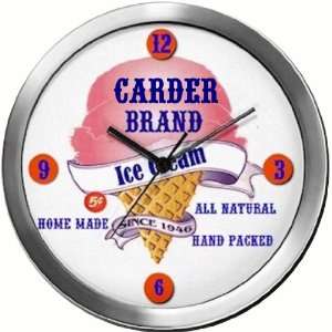  CARDER 14 Inch Ice Cream Metal Clock Quartz Movement 