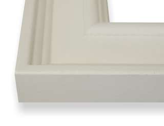 Satin White 1.5 Wide Fully Assembled Solid Wood Picture Frames  