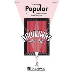    Popular (from Wicked)   SSA Choral Sheet Music Musical Instruments