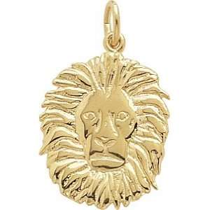  Rembrandt Charms Lion Charm, Gold Plated Silver Jewelry