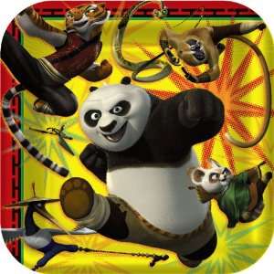  Kung Fu Panda 2 Square Dinner Plates (8) Party Supplies 