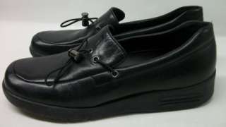 JILL Black Leather Loafer Shoes Women 7.5  