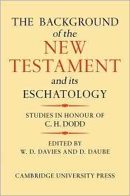   Eschatology, (0521093295), W. D. Davies, Textbooks   