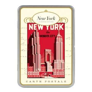  Cavallini New York Carte Postale, 18 Postcards per Tin 