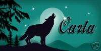 WOLF WOLVES AND MOON AUTO LICENSE PLATE TAGS BEAUTIFUL  