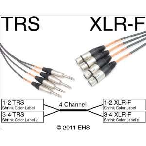  Horizon VFlex 4 channel TRS 1/4 to XLRF snake 