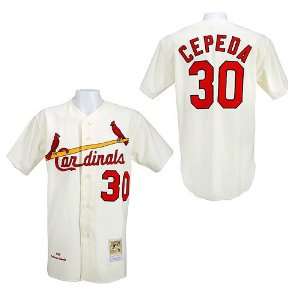   Cardinals Authentic 1967 Orlando Cepeda Home Jersey by Mitchell & Ness