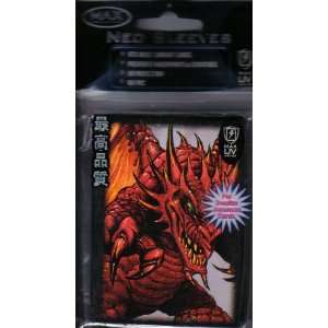   Protection 50 Count Gaming Card Sleeves Red Demon Dragon Toys & Games