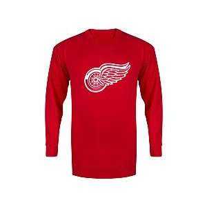  Majestic Detroit Red Wings Big & Tall Puck Crew Sweatshirt 